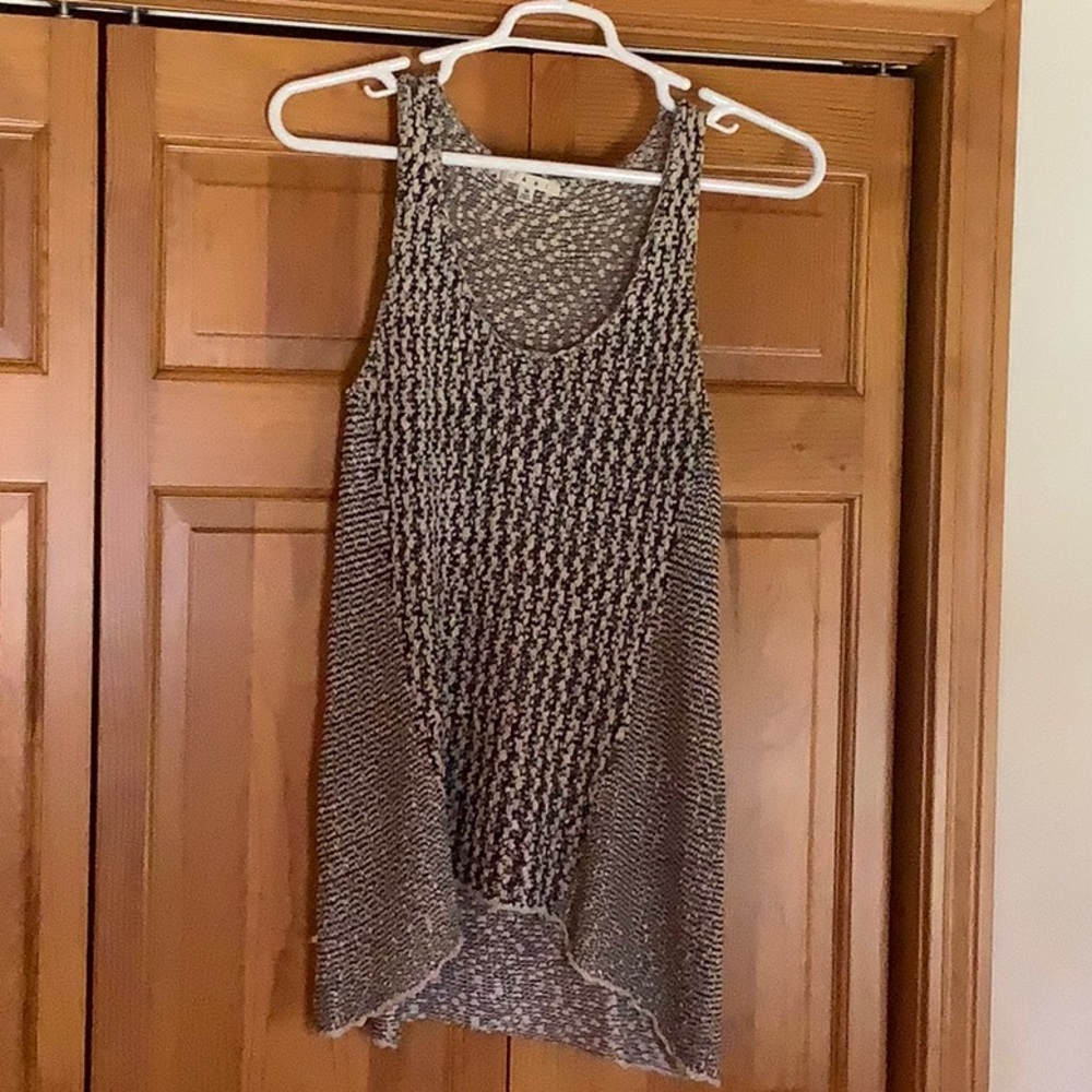 CAbi  #488 Tape Yarn Tank Tunic Sweater